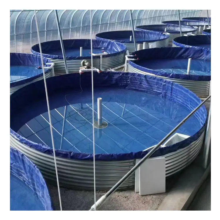 Serbatoio d'acciaio ondulato 1000 circolare d'acciaio di irrigazione M3 serbatoio di acqua per acquario