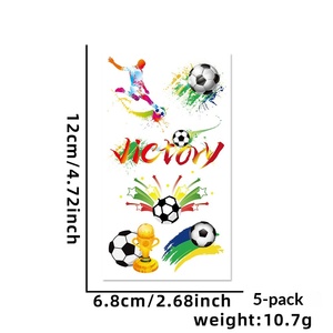 Autocollant Tatouage Métallique 2026 Compétition États-Unis Canada Mexique Sports Jeux Fans Football Cheerleading Maternité - Product Image 6