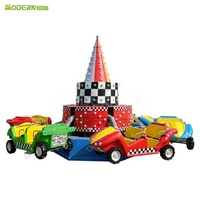Manège mécanique rebondissant pour enfants - Utilisation intérieure/extérieure, construction en acier et fibre de verre, équipement d'amusement de type fête foraine