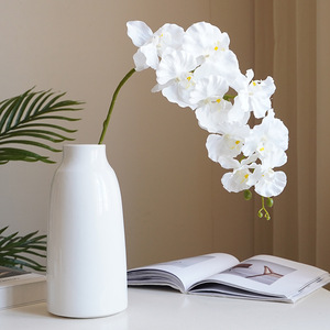 Orquídeas de Alta Calidad, 9 Cabezas, Artificiales, Color Rosa <span class=keywords><strong>Lila</strong></span>, Tacto Real, Flores de <span class=keywords><strong>Orquídea</strong></span> Phalaenopsis para Decoración de Bodas <span class=keywords><strong>y</strong></span> Hogar - Product Image 3