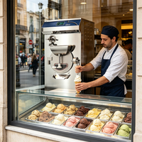 160l / h chocolat crème glacée Street food machine slushie machine congelé boisson chariot alimentaire lot congélateur