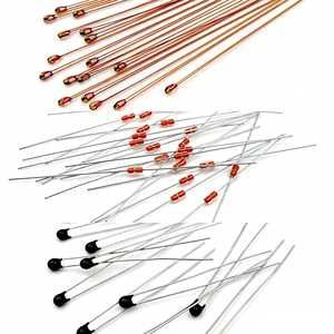 Sonde de température haute précision à thermistance <span class=keywords><strong>NTC</strong></span> 40K 13K <span class=keywords><strong>12K</strong></span> 8K 7K 2.7K Ohms MF58 100K 3950 1% avec perles de verre 60mm - Product Image 2
