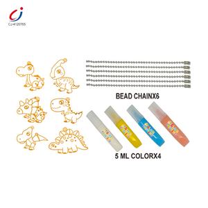 Chengji niños Arte Creativo dibujo juguetes conjunto dinosaurio <span class=keywords><strong>serie</strong></span> DIY cristal pegamento pintura juguete para niños - Product Image 4