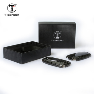 T-carbon in fibra di carbonio portachiavi per Audi A6L A7 A8L portachiavi custodia per Auto - Product Image 2