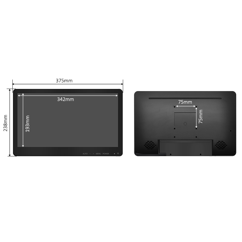 Wholesale Price 9.7'' 12.1'' 15'' 15.6'' 17'' 17.3'' 19.5'' 21.5'' 23.8'' Inch Screen Ip65 Industrial Display Lcd Monitor