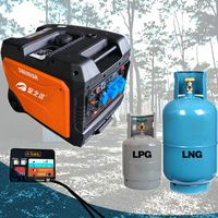 Dual-Voltage 110V/220V Haushalts-Benzingenerator, leise, 2kW 3kW 5kW, Einzylinder-Motor mit Auto-Start und Elektrostarter