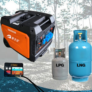 デュアル電圧110V/220V家庭用サイレントガソリン発電機2kW 3kW 5kWシングルシリンダーエンジンオートスタート電気スターター付き - Product Image 2