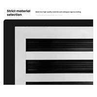 Difusor lineal empotrado de tamaño personalizado, rejilla de aire oculta de aluminio, salida HVAC de instalación múltiple para aire acondicionado central