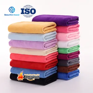 Customized Size Logo velour swimming Hotel Spa hand face hotel toalla serviette Microfiber bath Towel