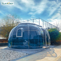 Sunkaer Maison à bulles antirouille, UV, pluie et neige Tentes dôme de glamping d'hiver gonflables et personnalisées Igool Maisons dôme préfabriquées