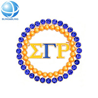 Broche personnalisée Zeta Phi Beta Sorority, lettres grecques ZPB, épingles en strass pour femmes, accessoires pour chemisiers