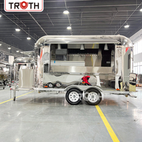 Remorque de cuisine mobile commerciale Truth 2026 de 16 pieds pour bière fraîche et restauration, avec équipement de cuisine