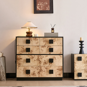 Modern Nordic Style Large Capacity Living Room Storage Cabinet Villa Dining Room Wood Sideboard With <b>6</b> <b>Drawers</b> K105 Nordic Style - Product Image 3