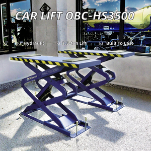 Mini-élévateur hydraulique encastré Obec OBC-HS3500, 3,5 tonnes, à un vérin, type ciseaux fixe, avec une durée de vie de 10 ans pour les travaux de <span class=keywords><strong>garage</strong></span> - Product Image 2