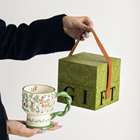 Ensemble de tasses en céramique de style chinois rétro - Cadeau haut de gamme pour la fête des enseignants, cadeau de remerciement pour les filles
