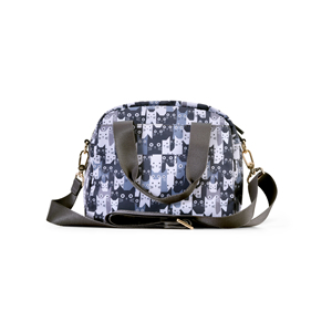 Sac bandoulière 2-en-1 avec imprimé chat mignon, convertible en sac à bandoulière ou pochette pour femme, idéal pour les voyages et l'usage quotidien - Product Image 3