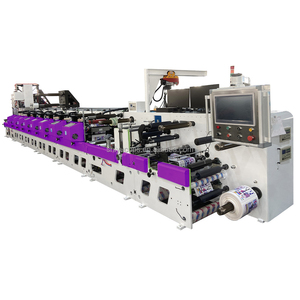 Tam Servo motorlar 350 450 dar Web 6 8 renk UV etiket yatay xosografik xo so yazıcı baskı makinesi - Product Image 1