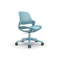 Chaise de bureau ergonomique en maille, réglable en hauteur, sans accoudoirs, pivotante, avec support lombaire pour poste de travail