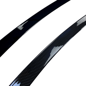Mercedes-Benz E-Class W213 Rear Trunk <b>Wing</b> Spoiler Piano <b>Black</b> Carbon Fiber Texture ABS Aerodynamic Modification - Product Image 2