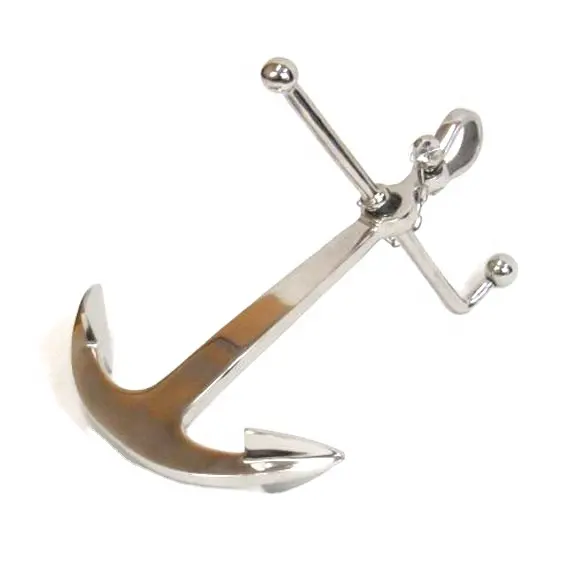 22 Inch Nautical Anchor With Crossbar In Chrome Finished