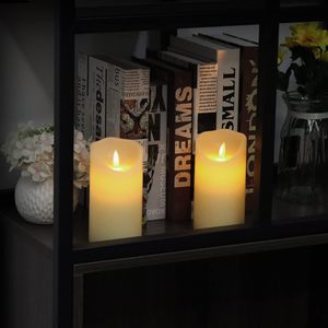 Bougie LED Électrique Sans Flamme Scintillante en Plastique, Type Pilier, Cône ou Chauffe-Plat, pour Décoration de Fêtes, Mariages et Célébrations - Product Image 2
