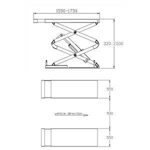 LAUNCH TLT635A Elevador de Tijera Oculto de 3500 kg con Certificación CE, Plataforma Ajustable, Control de Bajo Voltaje, Disponible en Stock, Elevador para Taller - Product Image 4