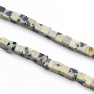 天然ボックスラブラドライトターコイズハウライトグリーンハンドカットスムースキューブジェムストーンビーズDIYジュエリー製作用品ストランド - Product Image 6