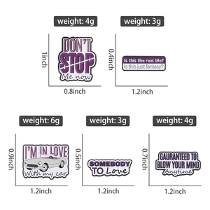 Sming Pins que infectan palabras impactantes Pin esmaltado motivacional sobre el amor y los sueños broche solapa mochila insignias regalo <span class=keywords><strong>de</strong></span> joyería - Product Image 6