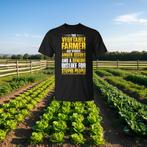 Camiseta de Agricultor de Verduras, Manga Corta, Cuello Redondo, Unisex, Diseño con Humor para Adultos, Actividades Promocionales, Impresión por Serigrafía - Product Image 3