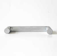 Poignée de porte de douche en alliage de zinc Hydrorelax, finition chrome nacré, distance entre les trous de 145 mm, convient aux verres de 4 à 10 mm