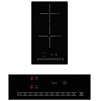 Table de cuisson à induction encastrable électrique GTSC2-15 à 2 zones, verrouillage de sécurité enfant, commande tactile, 9 niveaux de réglage, affichage numérique multifonction