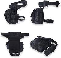 Sac de taille multifonctionnel tactique pour la randonnée en moto, les voyages, la pêche, avec porte-bouteille d'eau et poche à outils