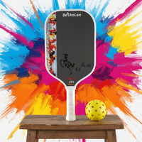 Raquette de pickleball en fibre de carbone approuvée USAPA, raquette T700 Pro avec noyau en nid d'abeille, haute rotation et contrôle pour adultes et professionnels