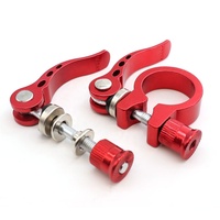 WXSNY 31.8mm 34.9mm levier de verrouillage de came en aluminium anodisé pince de tige de selle de vélo à dégagement rapide