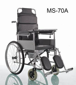 (MS-70A) Aluminum Lightweight Transport Folding <b>Wheelchair</b> <b>Manual</b> <b>Wheelchair</b> - Product Image 1