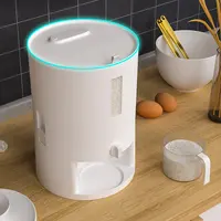Huishouden Keuken Plastic Rijst Dispenser Nieuwe Stijl 6Kg Automatische Bin Opslag Emmer Container Doos Hoge Capaciteit Waterdichte