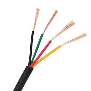 GP Meilleur prix 24/22/20 AWG RVV Câble électrique 2-8 cœurs <span class=keywords><strong>Gaine</strong></span> PVC noire Fil d'alimentation en cuivre Conducteur à torons souples Câble RVV - Product Image 5