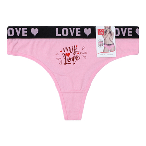 UOKIN My Love Print gran oferta tangas para chicas adultas mujeres sexy low Rise <span class=keywords><strong>Tanga</strong></span> ropa interior en 12 piezas paquete al por mayor A5070 - Product Image 3