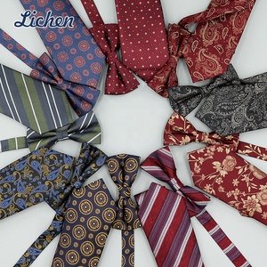 Accesorios de traje de lujo <span class=keywords><strong>para</strong></span> hombre, conjunto de corbata de regalo, conjuntos de corbata de Jacquard <span class=keywords><strong>para</strong></span> hombre, corbatas hechas a mano <span class=keywords><strong>para</strong></span> hombre - Product Image 3