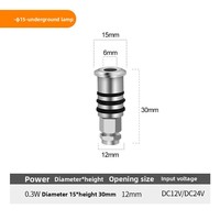 Projecteur LED encastré extérieur étanche IP65 1W 12V à température de couleur réglable, lumière stellaire pour couloir et marches