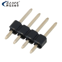 XFE Venta caliente Pin Header Connector 2,54mm Pitch Single Row Pin Header Straight DIP 2-40 Pin