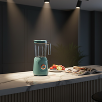 Blender de table électrique léger 350W pour usage domestique, idéal pour écraser et préparer des smoothies/shakes en quelques minutes avec un gobelet de voyage de 500 ml