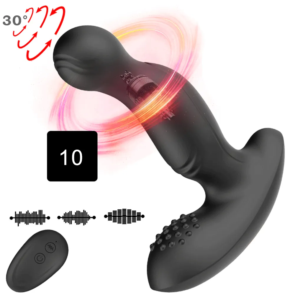 SacKnove - Vibrador anal para homens, brinquedo com controle remoto de 30 graus para puxar os dedos, com efeito, estimula o ânus, o ponto G e a massagem da próstata, ideal para homens gays