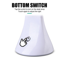 Lampe de lecture de table pliante à LED, 3 modes réglables USB, lumière blanche, lampe de lecture de livre