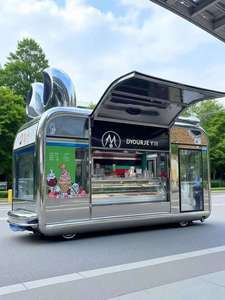 รถขายอาหารเคลื่อนที่ขนาดเล็กพร้อมครัวครบชุด ขายอาหารจานด่วน กา<span class=keywords><strong>แฟ</strong></span> ไอศกรีม <span class=keywords><strong>ชา</strong></span>นม<span class=keywords><strong>ไข่มุก</strong></span> เบอร์เกอร์ พิซซ่า และขนมต่างๆ - Product Image 3