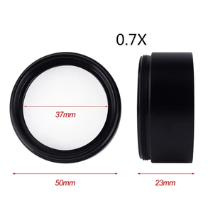 Lente objetiva auxiliar WD120 0.7X microscópio estéreo <span class=keywords><strong>trinocular</strong></span> lente Barlow 48mm rosca - Product Image 3