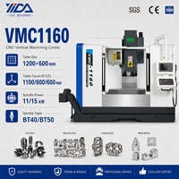 Centre d'usinage vertical CNC VMC1160 de haute qualité, broche BT40, système Fanuc, contrôleur 3 axes, fraiseuse CNC