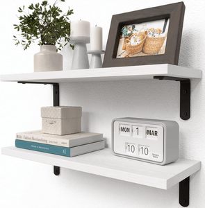 Étagères murales flottantes carrées en bois massif de style moderne, très vendues, avec fonction détachable, idéales pour les cuisines - Product Image 6