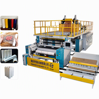 Machine de fabrication de film étirable PE de qualité industrielle HT-1500 PLC, construction durable, scellage thermique précis, performance stable