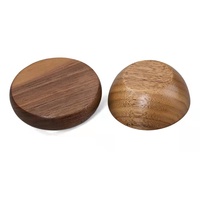 Broyeur en bois de noyer naturel, vente en gros, 2 pièces, dents en alliage de Zinc, métal, tabac, herbes, accessoires pour fumer